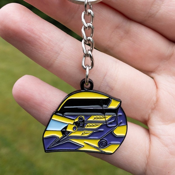 Lewis Hamilton 2023 Helmet Enamel Keychain