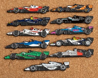 2026 Formula One Car Enamel Pins