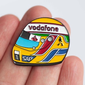 Lewis Hamilton 2008 Race Helmet Enamel Pin