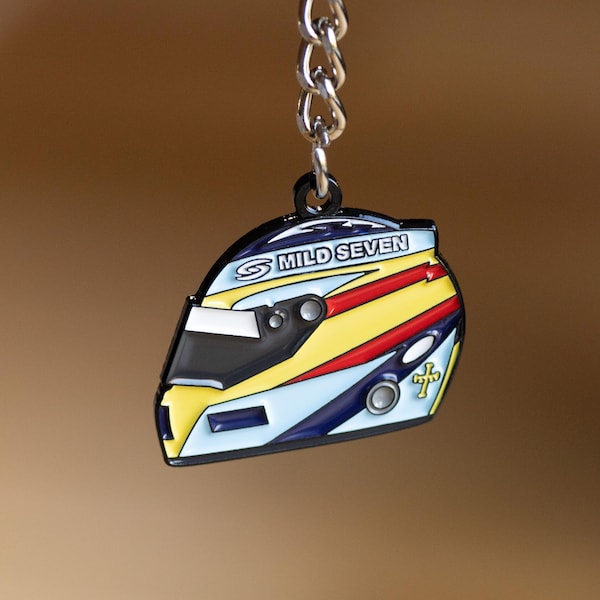 Fernando Alonso 2006 Helmet Enamel Keychain