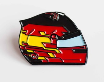Carlos Sainz 2024 Helmet Enamel Pin