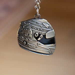 Sebastian Vettel 2014 Monaco Helmet Die-Cast Keychain