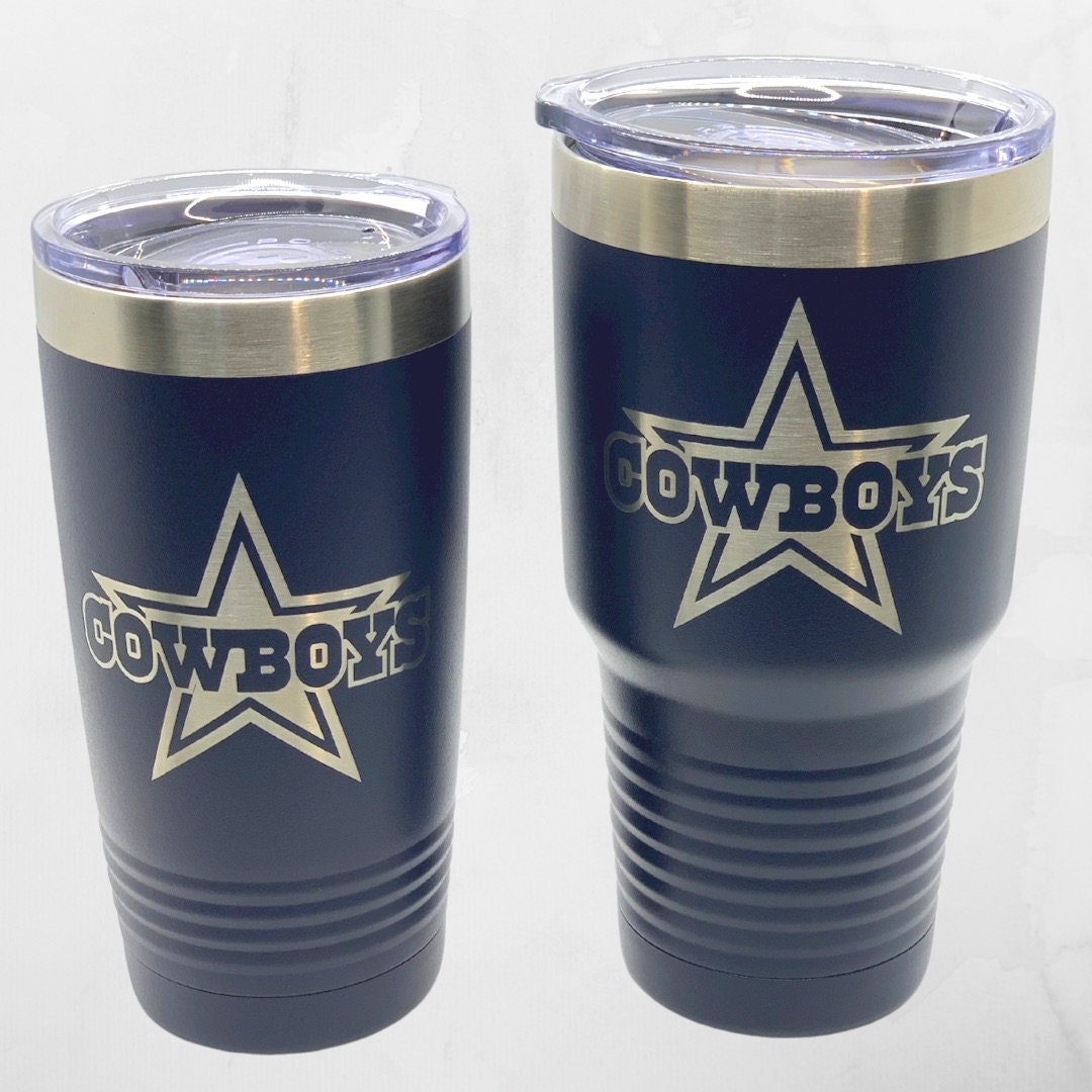Inspired Dallas Cowboys Laser Engraved Tumbler Cowboys Etsy