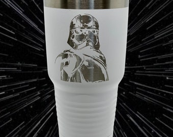 Laser Engraved Stormtrooper Tumbler - Star Wars Inspired
