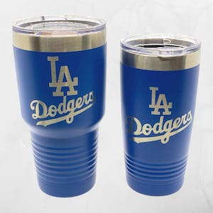 Inspired Los Angeles Dodgers Laser Engraved Tumbler - Dodger Tumbler - Personalized Dodger Gift