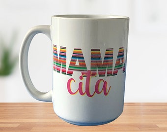 Mamacita-Becher: Personalisierte 15-Unzen-Keramikkaffeetasse