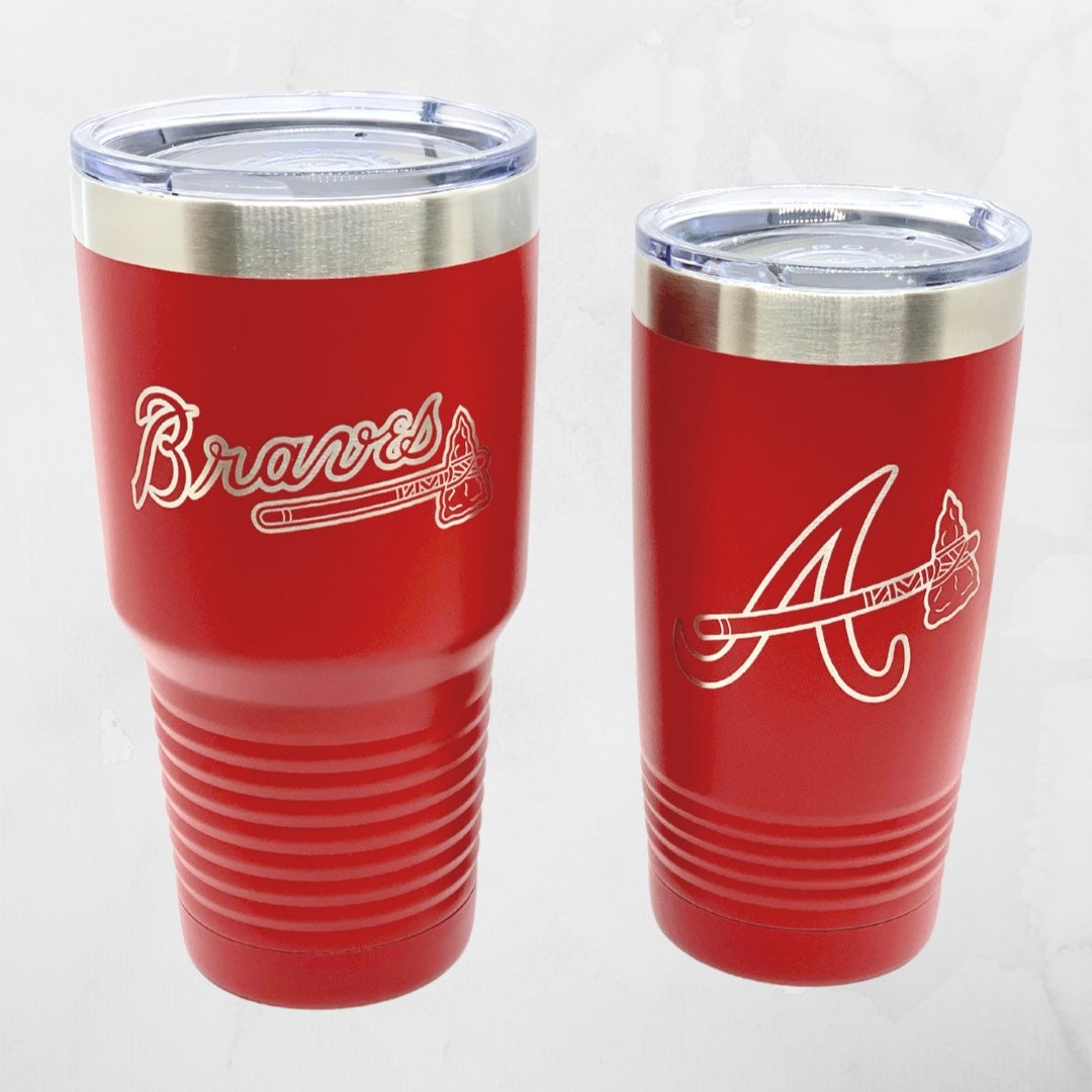 Inspired Atlanta Braves Laser Engraved Tumbler Braves Tumbler