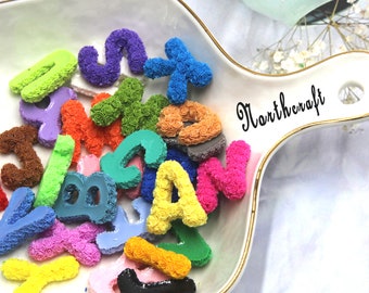 Rose Letter Resin Cabochons: Initial Alphabet (28x26mm)