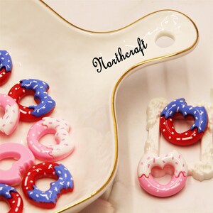 Liebe Donut Cabochons | Liebe Cabochons | Paar Cabochons |Resincabochons