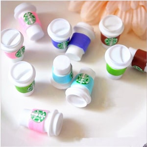 5/10/20/50pcs Tazza di caffè in resina Cabochon per telefono cellulare Fornitura casa Decorazione 20*15mm