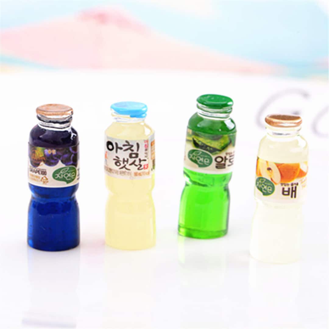 5/10/20/50pcs mini bouteille de jus de fruits diy handmade material resin  beverage juice mucus filling jewelry 1129mm -  France