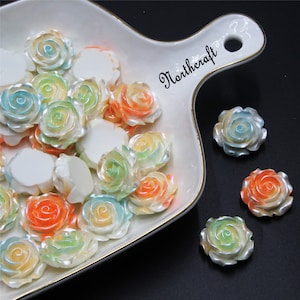 Perlen Rosen Cabochons | Blumencabochons | Liebe Cabochons | Paar Cabochons | Cartoon Cabochons |Resincabochons