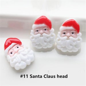 Cabochões de Papai Noel | Cabochões da Sra. Claus |Cabochões de Natal | cabochões de resina