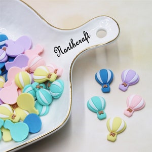 Cabochon in mongolfiera con orso/Cabochon in mongolfiera/Cabochon carini/Cabochon di cartoni animati/Cabochon in resina