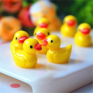 5/10/20/50pcs 3D Duck Resin Decoration Crafts   Cabochon DIY Embellishments For Scrapbooking Accessories 15x17x11mm