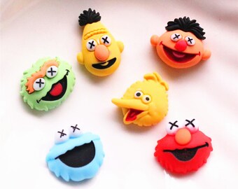 cookie monster croc charm