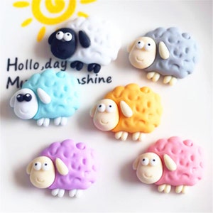 5/10/20pcs Hars schapen cabochon scrapbook kawaii DIY versieringen accessoires