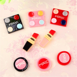 5/10/20 pièces ensemble de maquillage moderne en résine cabochon scrapbook kawaii accessoires d'embellissements bricolage