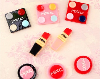 5/10/20pcs Resin Modern makeup set cabochon scrapbook kawaii DIY embellishments accessories