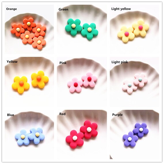 Ciondoli in resina di semi di girasole, ciondoli in resina con retro piatto, forniture per la creazione di gioielli, risultati di decodifica, bracciale collana orecchini gioielli fai da te - Italia