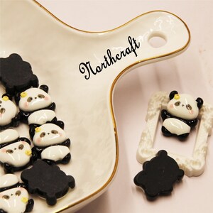Panda-cabochons | Schattige dierencabochons | Dieren cabochons | Cartoon cabochons | Hars cabochons