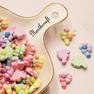 Kleurrijke hartballon cabochons | Hartballon cabochons | Ballon cabochons | schattige cabochons | hars cabochons
