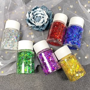 1 fles laser Pailletten decoraties DIY decor bling voor het vullen van UV-hars epoxy 16g