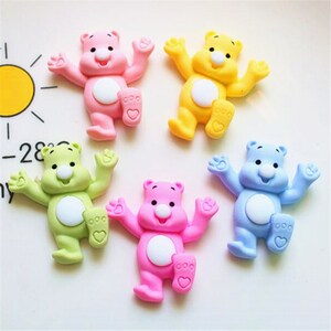 bear Resin Cartoon Simulation Fake Food For DIY Jewelry Making Crafts Miniature Dolls Accessories