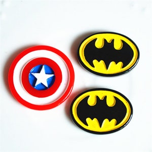 5/10/20/50pcs Kapitän Amerika Batman Zeichen Dekoration Crafts Flatback Cabochon Verzierungen für Scrapbooking Kawaii DIY Zubehör