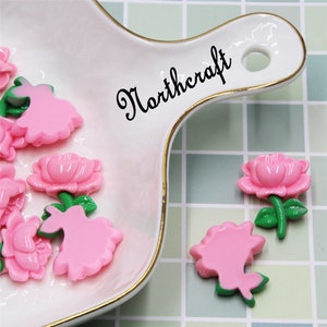 Cabochões de peônia | Cabochões de flores |Cabochões de plantas |Cabochões de desenhos animados |Cabochões de resina