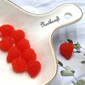 Cabochon di fragole 3D / cabochon di fragole / cabochon di frutta / cabochon di resina