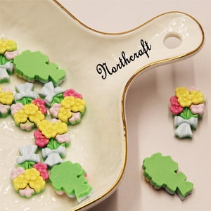 Schleifenstrauß Cabochons | Blumenstrauß Cabochons |Blumen Cabochons |Comic Cabochons |Resin Cabochons