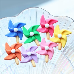 5/10/20pcs Résine moulin à vent cabochon scrapbook kawaii bricolage embellissements accessoires