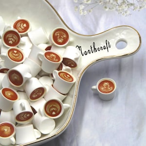 Cabochon per tazza di caffè latte / cabochon per tazza di caffè / cabochon per tazza / cabochon in resina