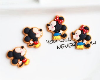 Resin Mouse Flatback Cabochons: Kawaii DIY Embellishments (23x25mm)