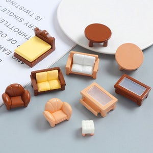 Cartoon miniatuur meubels DIY hars accessoires voor briefpapier doos Crafting materiaal kit voor handgemaakte sieraden hars versieringen