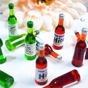 5/10/20/50pcs Cóctel cerveza de cóctel simulación vino botella de vino resina artesanal artesano paisaje hogar decoración de hadas miniatura jardín decoración
