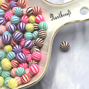 cabujones de bolas de sandía / cabujones de bolas de colores / cabujones de caramelo / cabujones de resina