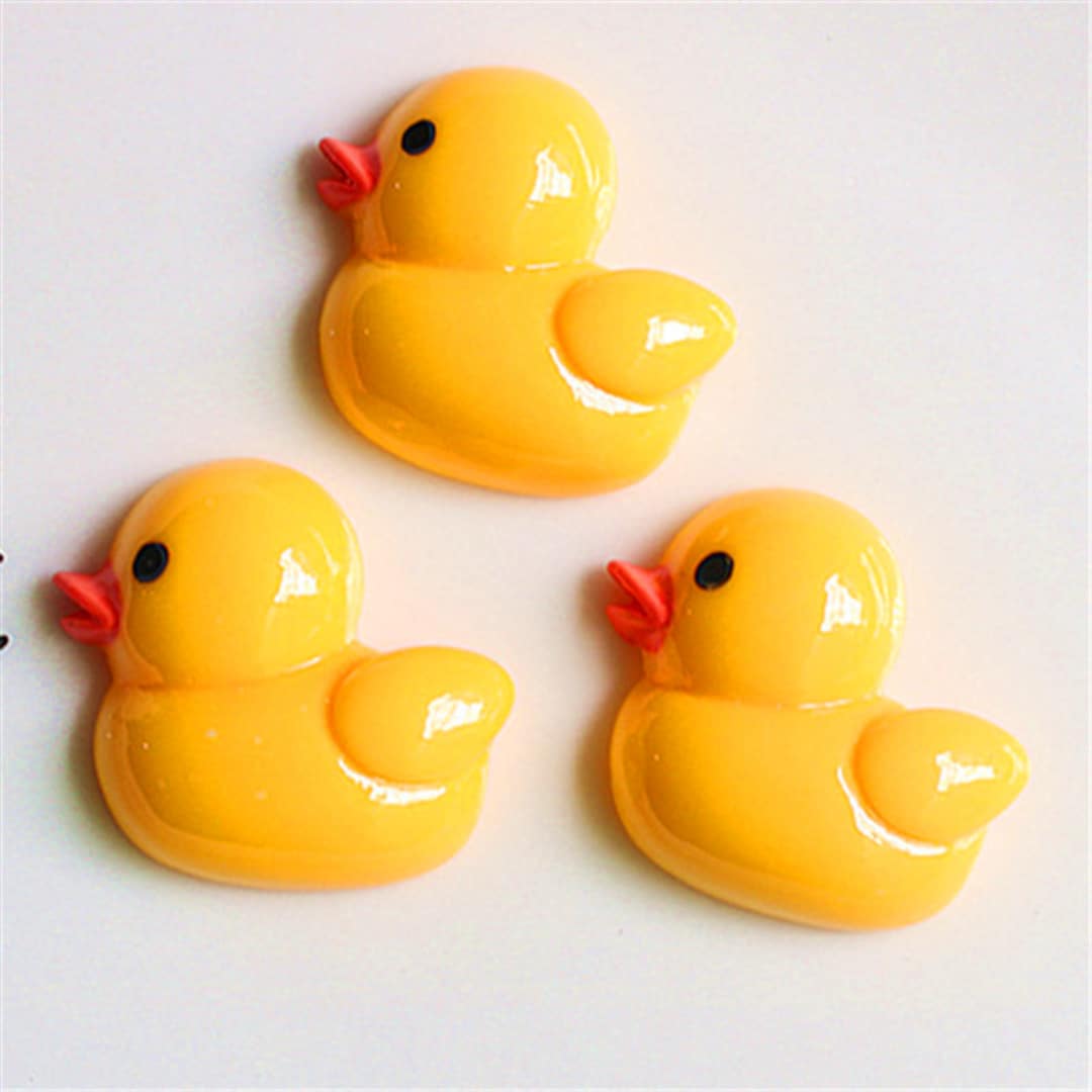 Duck Resin Cartoon Simulation Fake Food for DIY Jewelry Making Crafts