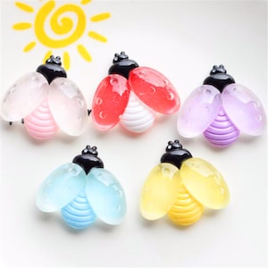 5/10/20pcs resina luminosa glitter ape cabochon scrapbook kawaii abbellimenti fai da te accessori