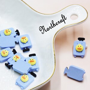 Cabochons de valise canard | Cabochons de canard | Cabochons de valise | Cabochons de bottes | Cabochons en résine