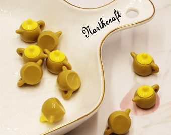 Teapot Resin Cabochons: Kitchenware Miniatures, 27mm