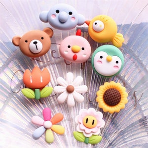 5/10/20pcs Résine éléphant oiseau tournesol fleur Crafts Flatback Cabochon Scrapbook Kawaii DIY Embellishments Accessoires 15*23mm