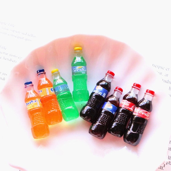 5/10/20/50pcs Soda Bottle Resin Crafts Christmas Decoration Flatback Cabochon Embellishment For Scrapbook DIY Accessoris 10*35mm