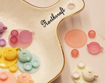 3D Resin Mini Tea Set Cabochons