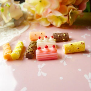 20 stks Chocolade aardbei vulling cake knapperige Hars Ambachten Accessoires Zachte Klei Handwerk DIY Naaien Decoratie Hars Kunst Voor Boog Kleding