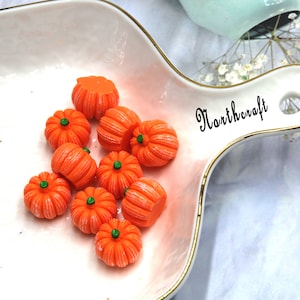 3D Halloween Pumpkin cabochons | Pumpkin cabochons |Halloween cabochons | resin cabochons