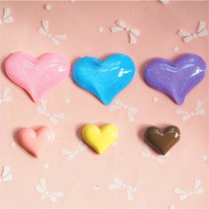 10 stks hart liefde Hars Ambachten Accessoires Zachte Klei Handwerk DIY Naaien Decoratie Hars Kunst Voor Boog Kleding