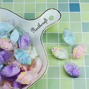 3D-transparante cabochons voor bloemenboten | Cabochons voor bloemenboten |3D-cabochons |Cartoon cabochons |Hars cabochons
