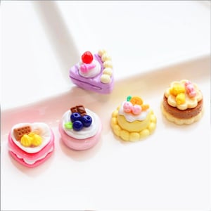 5/10/20pcs Resin cakes cabochon scrapbook kawaii DIY embellishments accessories